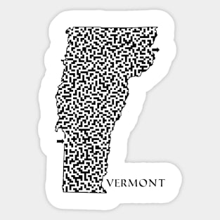 State of Vermont Maze Sticker